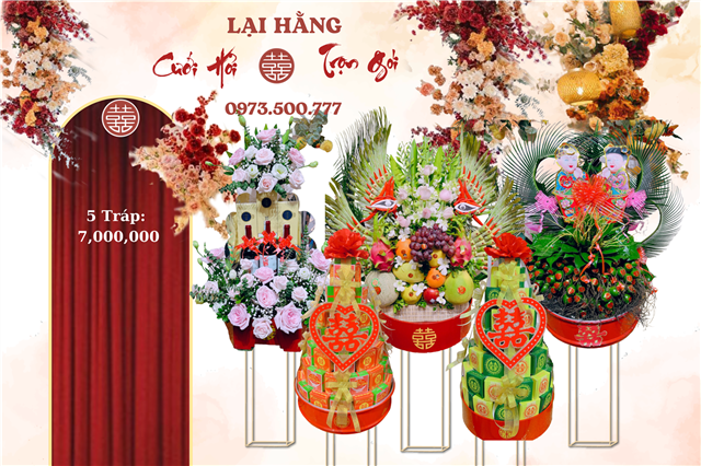 5 Tráp Ăn Hỏi Đẹp Mẫu 5