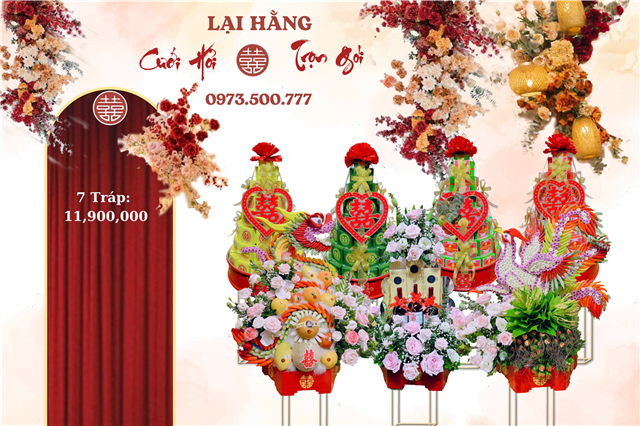 7 Tráp Ăn Hỏi Rồng Phượng Hiện Đại