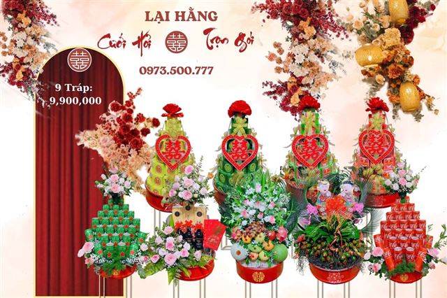 9 Tráp Ăn Hỏi Đẹp Mẫu 1