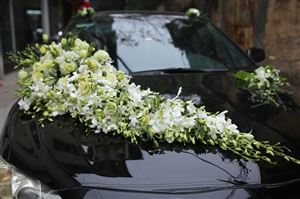 Trang Trí Hoa Xe Cưới HXC02