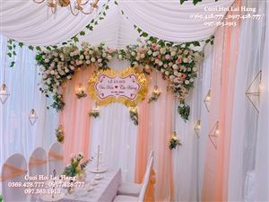 Trang Trí Phông Rạp Lễ Ăn Hỏi Kiên - Hương