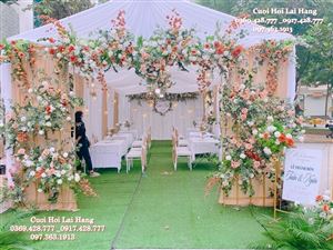 Trang Trí Phông Rạp Lễ Thành Hôn Tuấn - Ngân