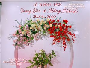 Trang Trí Phông Cứng Hoa Lụa