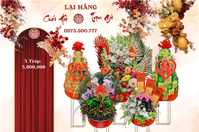 Lễ Ăn Hỏi 5 Tráp Rồng Phượng