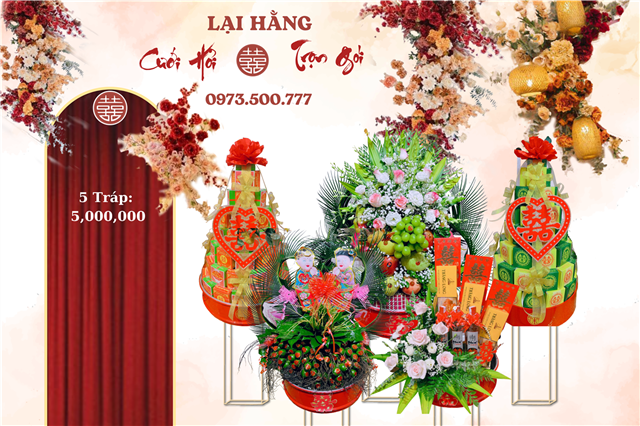 Lễ Ăn Hỏi 5 Tráp Truyền Thống