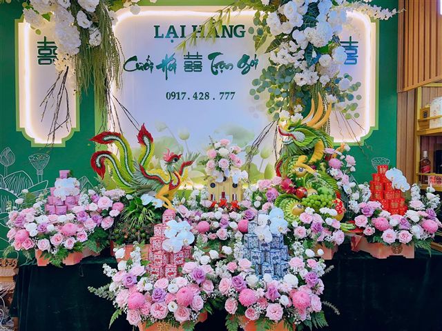 Lễ Ăn Hỏi 7 Tráp Rồng Phượng Tách Rời