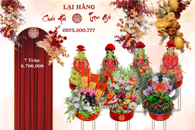 Lễ Ăn Hỏi 7 Tráp Rồng Phượng