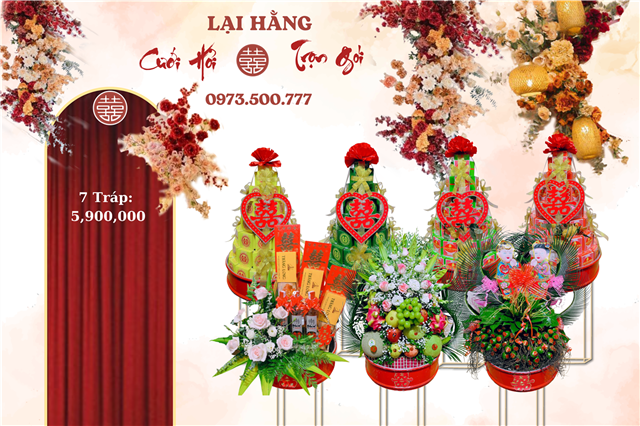 Lễ Ăn Hỏi 7 Tráp Truyền Thống