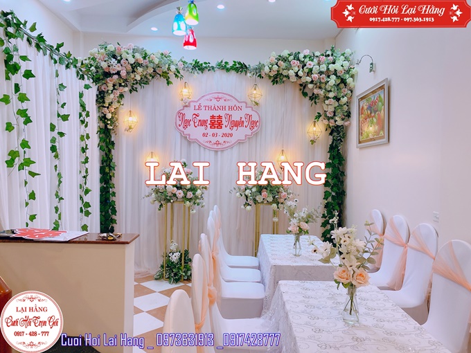 Trang trí đám cưới tại nhà hà nội