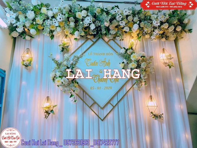 Trang trí đám cưới tại nhà trọn gói