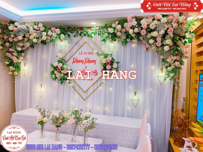 Trang trí đám hỏi trên chung cư