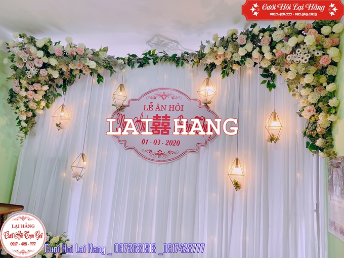 Trang trí đám hỏi trên chung cư 12