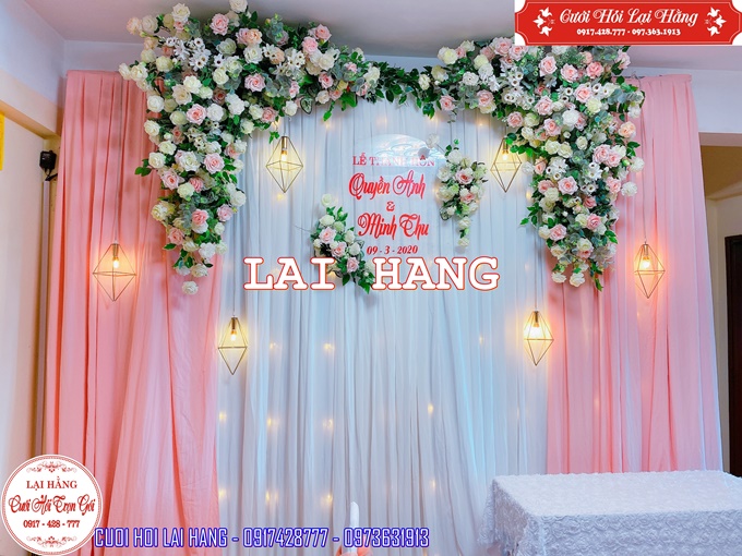Trang trí đám hỏi trên chung cư 3