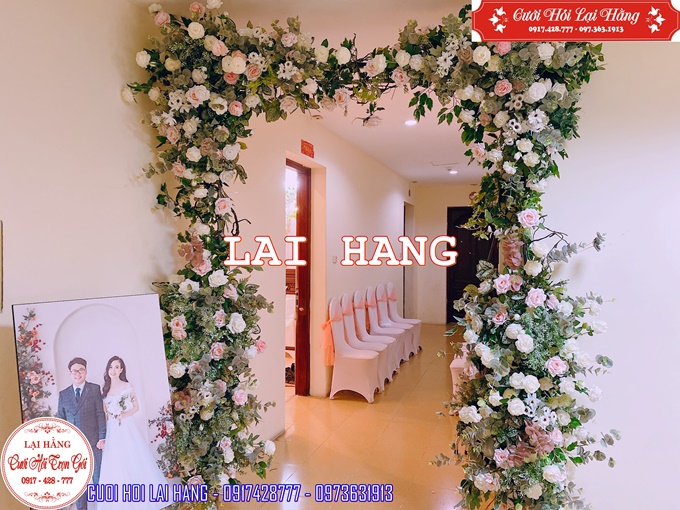 Trang trí đám hỏi trên chung cư 4