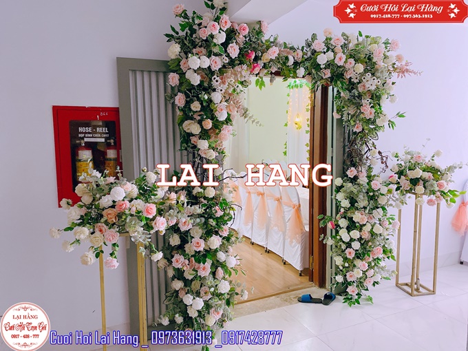 Trang trí đám hỏi trên chung cư 6